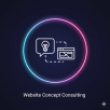 Website concept consulting icon