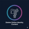 Delete online identity icon