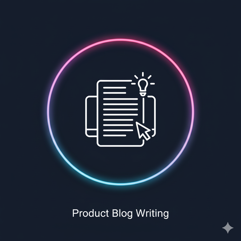 Product blog writing icon